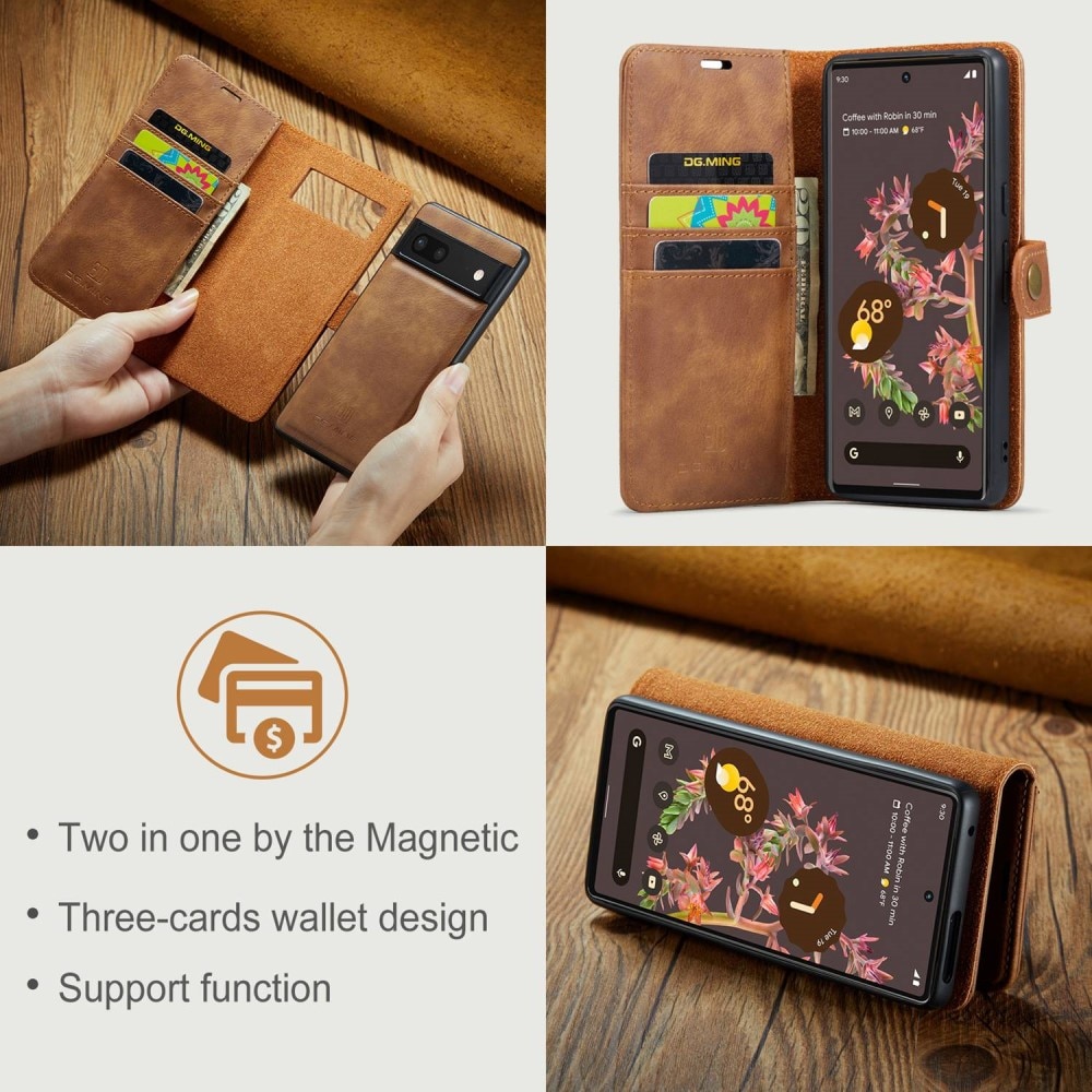 Cover portafoglio Magnet Wallet Google Pixel 7 Cognac