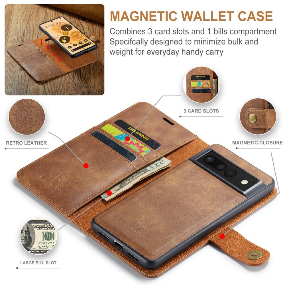 Cover portafoglio Magnet Wallet Google Pixel 7 Pro Cognac