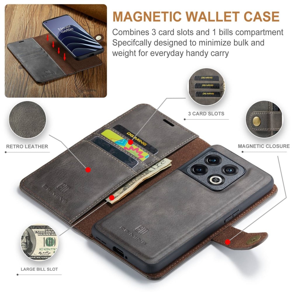 Cover portafoglio Magnet Wallet OnePlus 10 Pro Brown