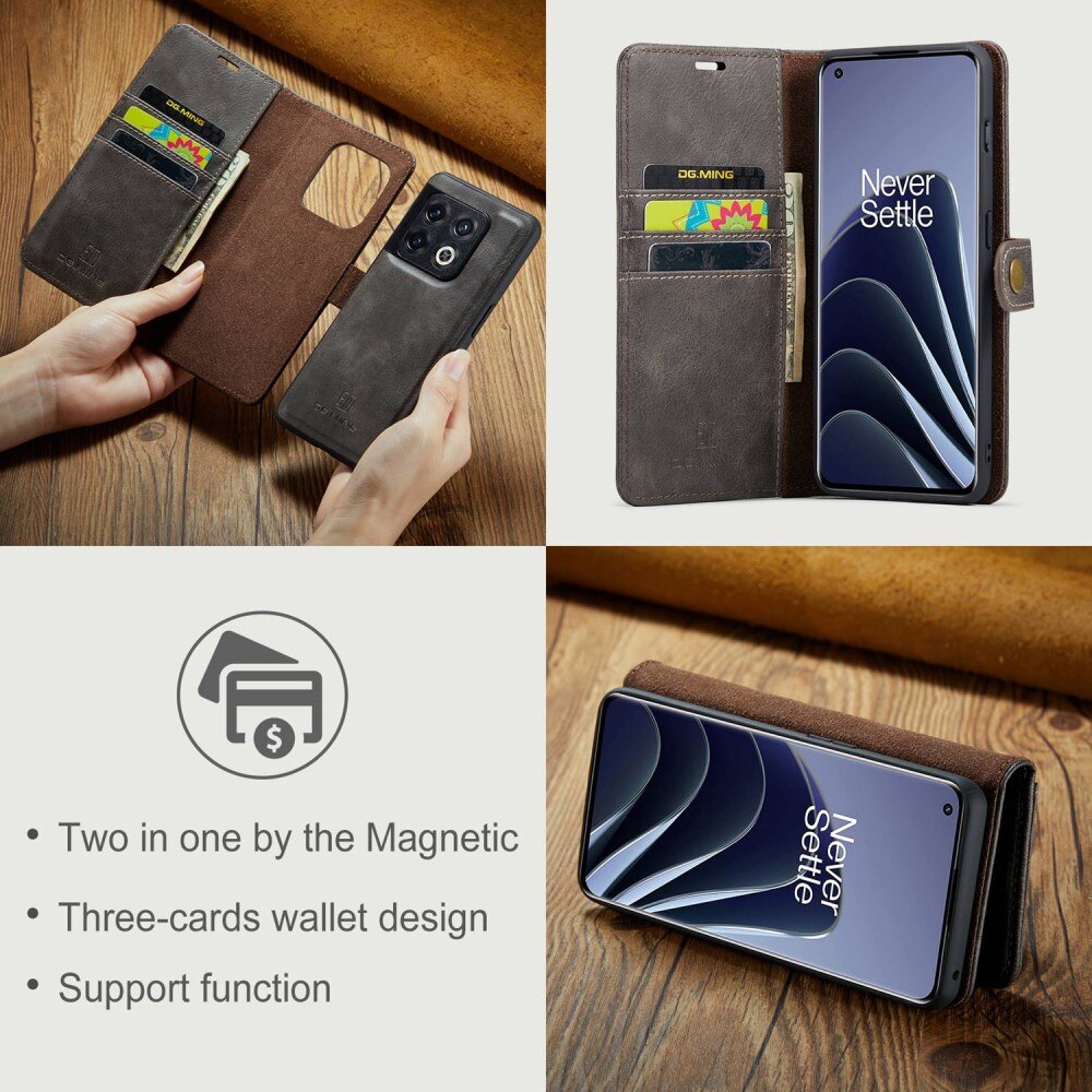 Cover portafoglio Magnet Wallet OnePlus 10 Pro Brown