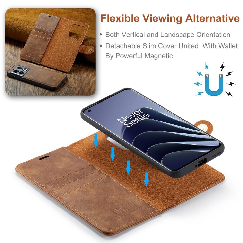 Cover portafoglio Magnet Wallet OnePlus 10 Pro Cognac