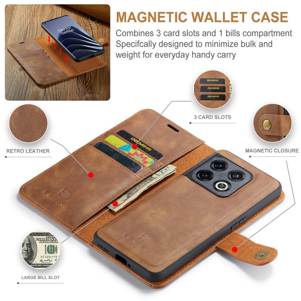 Cover portafoglio Magnet Wallet OnePlus 10 Pro Cognac