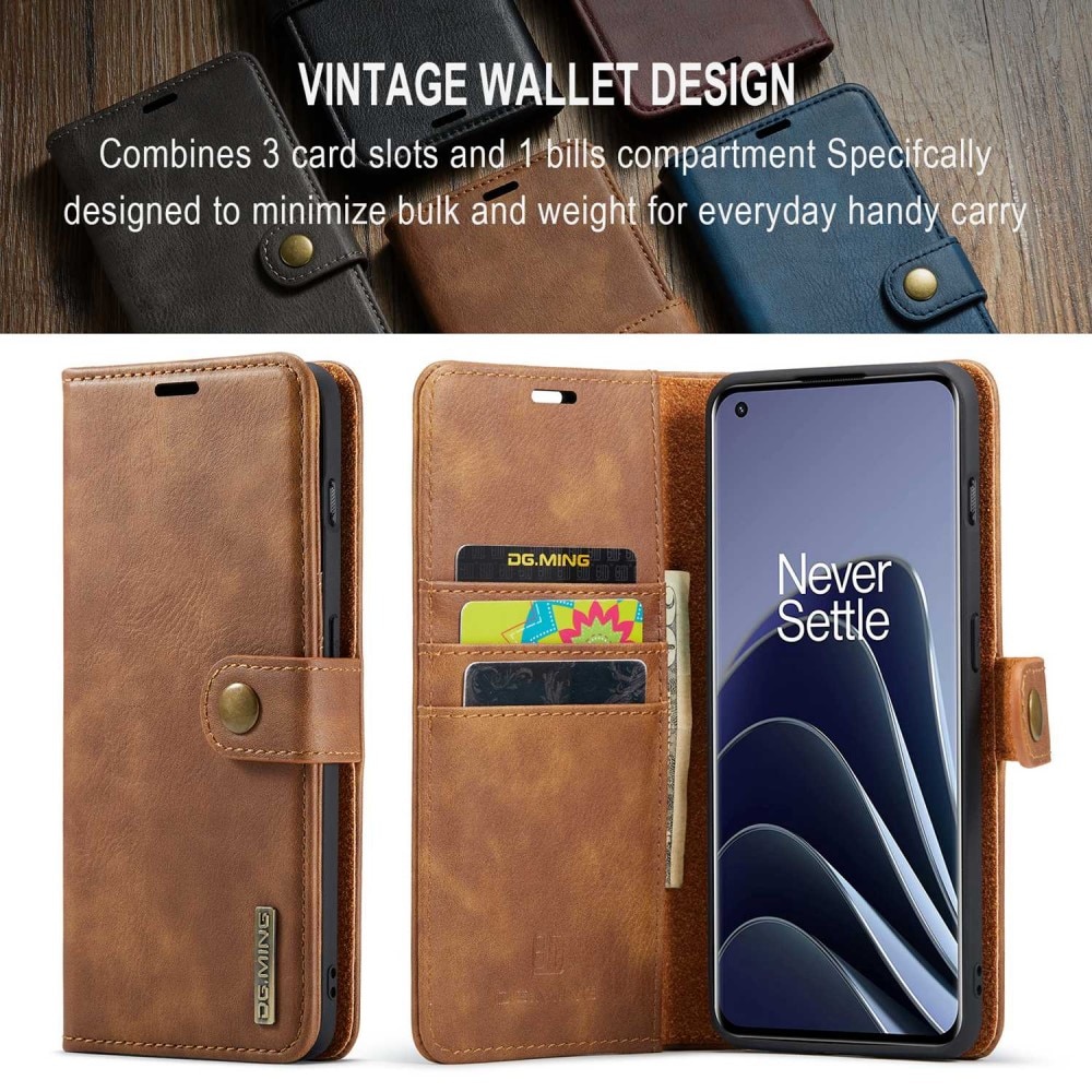 Cover portafoglio Magnet Wallet OnePlus 10 Pro Cognac