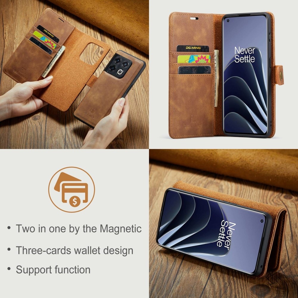 Cover portafoglio Magnet Wallet OnePlus 10 Pro Cognac