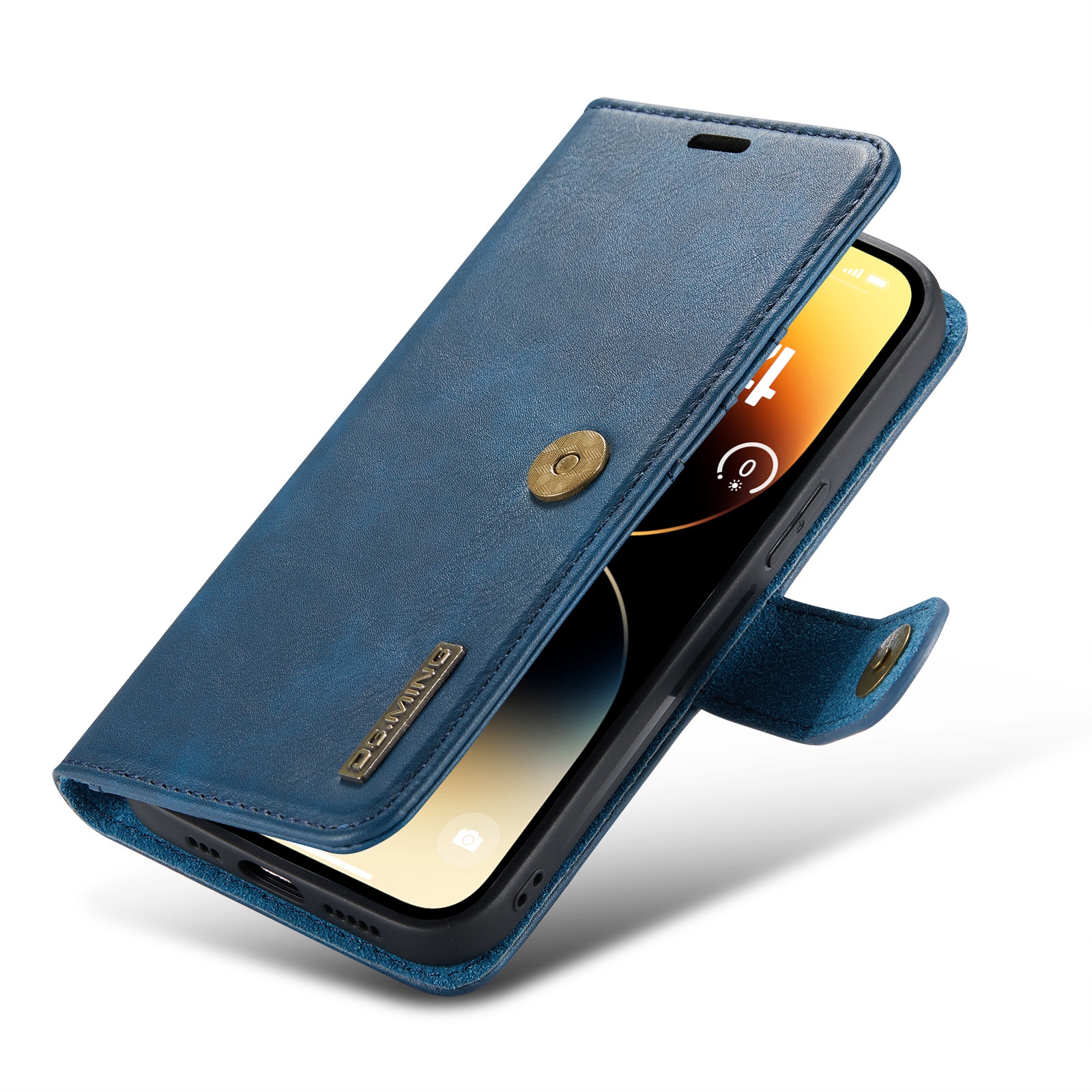 Cover portafoglio Magnet Wallet iPhone 14 Pro Max Blue