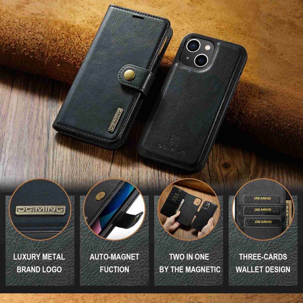 Cover portafoglio Magnet Wallet iPhone 14 Black