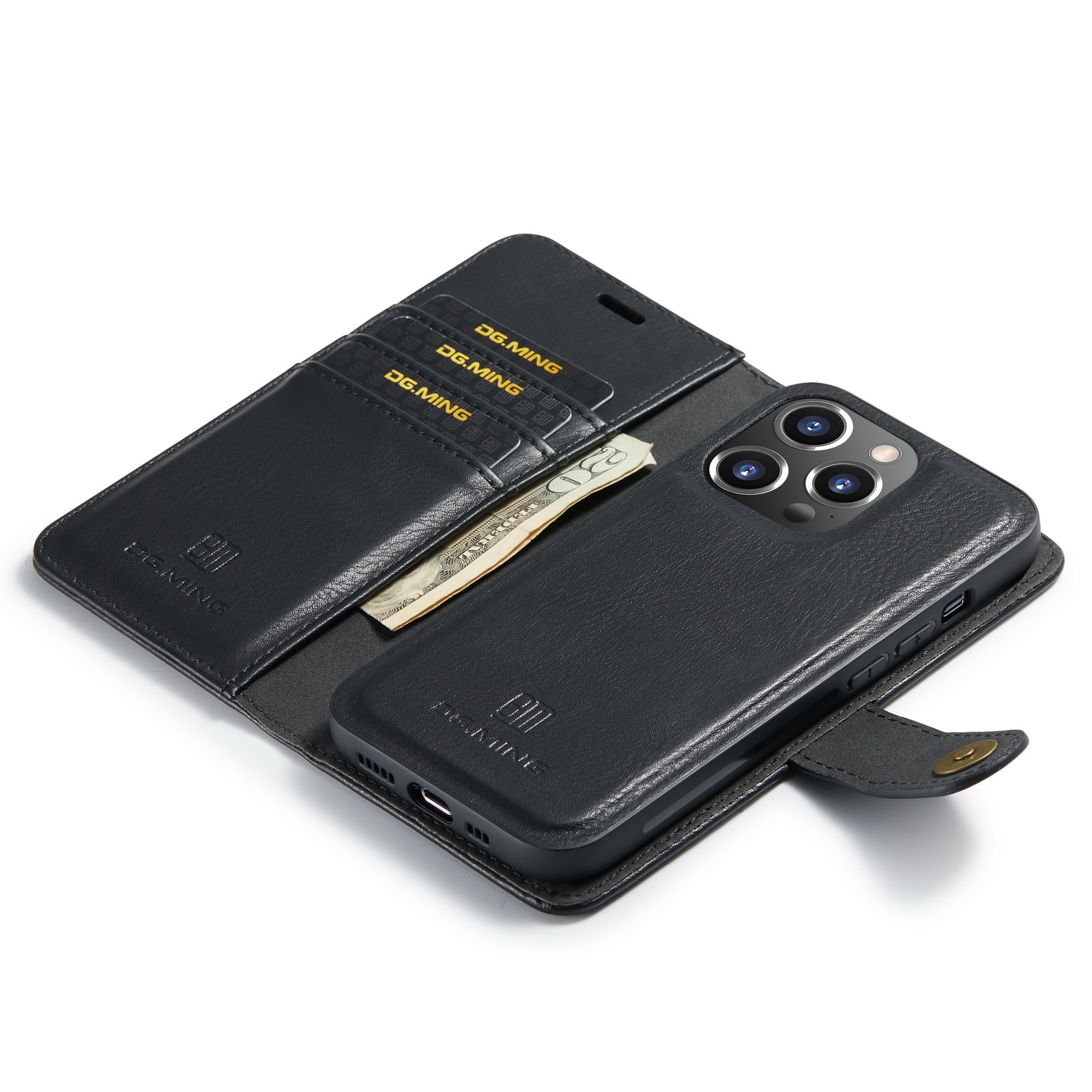 Cover portafoglio Magnet Wallet iPhone 14 Pro Max Black