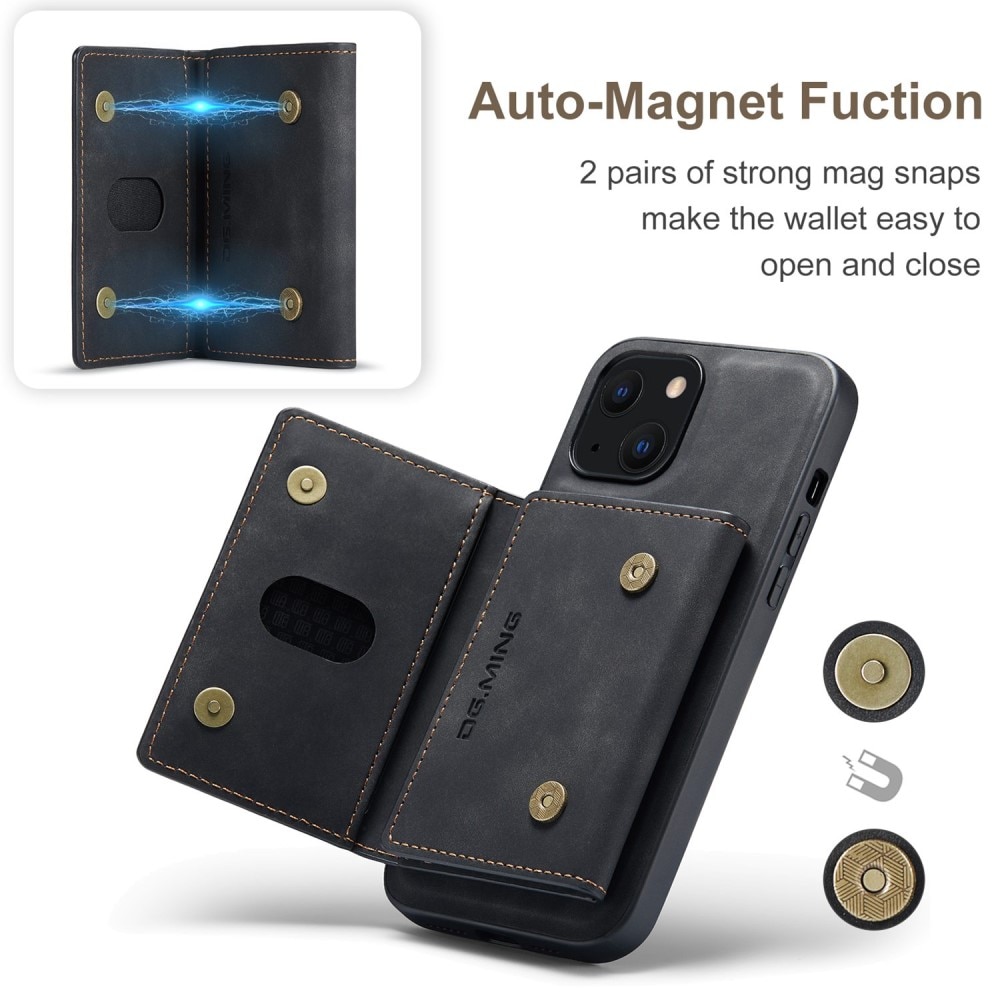 Cover Magnetic Card Slot iPhone 15 Plus Black