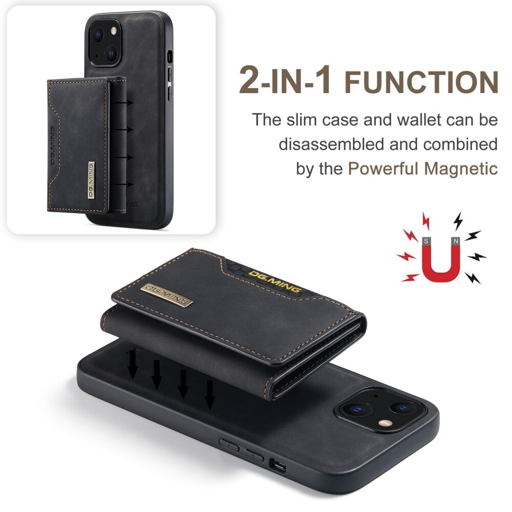 Cover Magnetic Card Slot iPhone 15 Plus Black