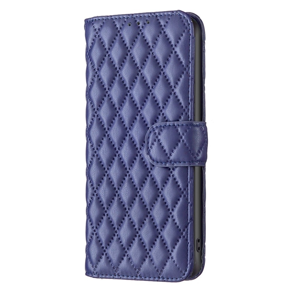 Custodia a portafoglio trapuntate iPhone 14 Pro Blu