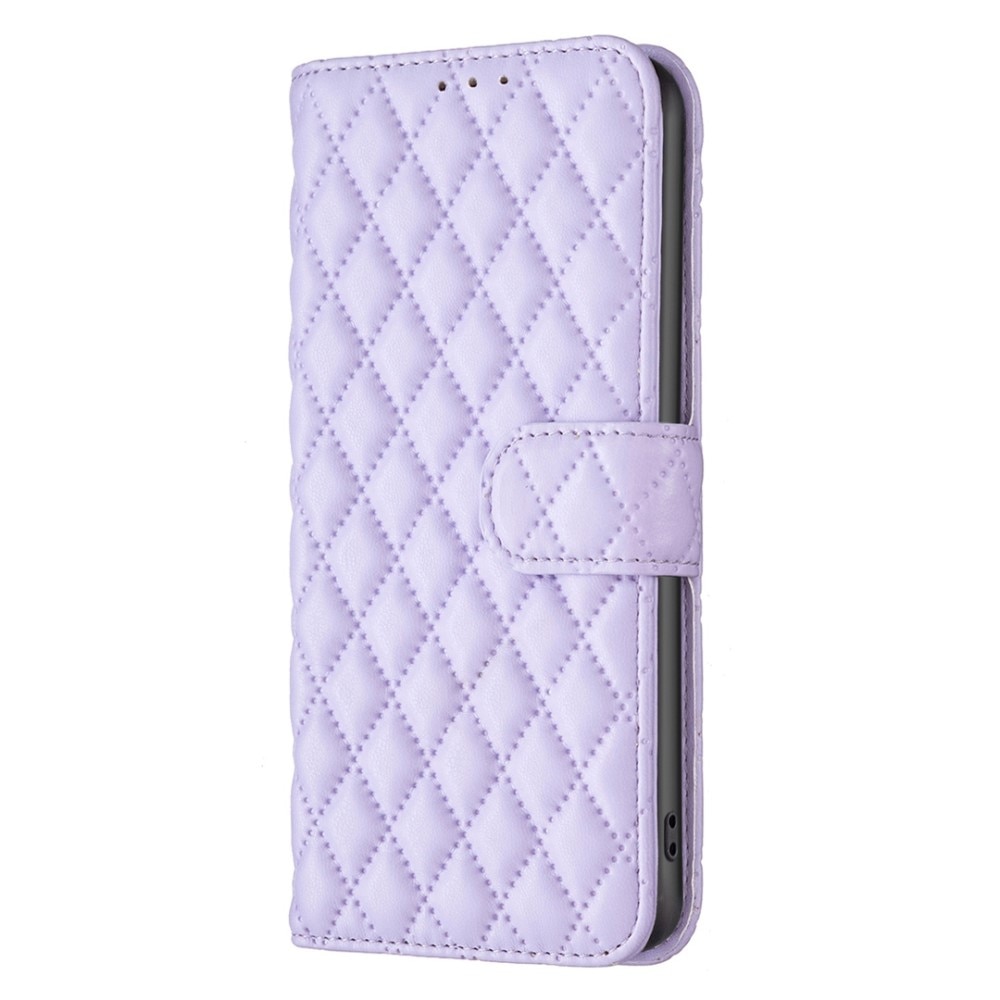 Custodia a portafoglio trapuntate iPhone 14 Pro Max Viola