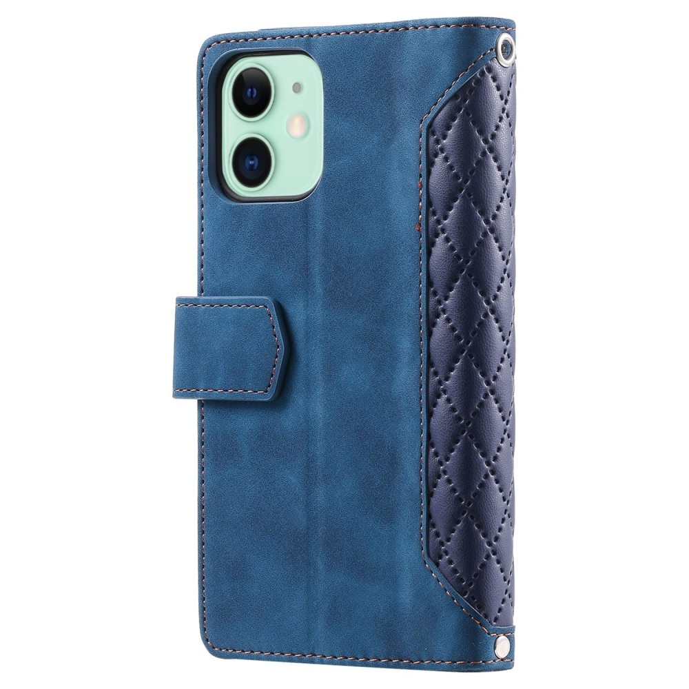 Borsa a portafoglio trapuntata iPhone 11 Blu