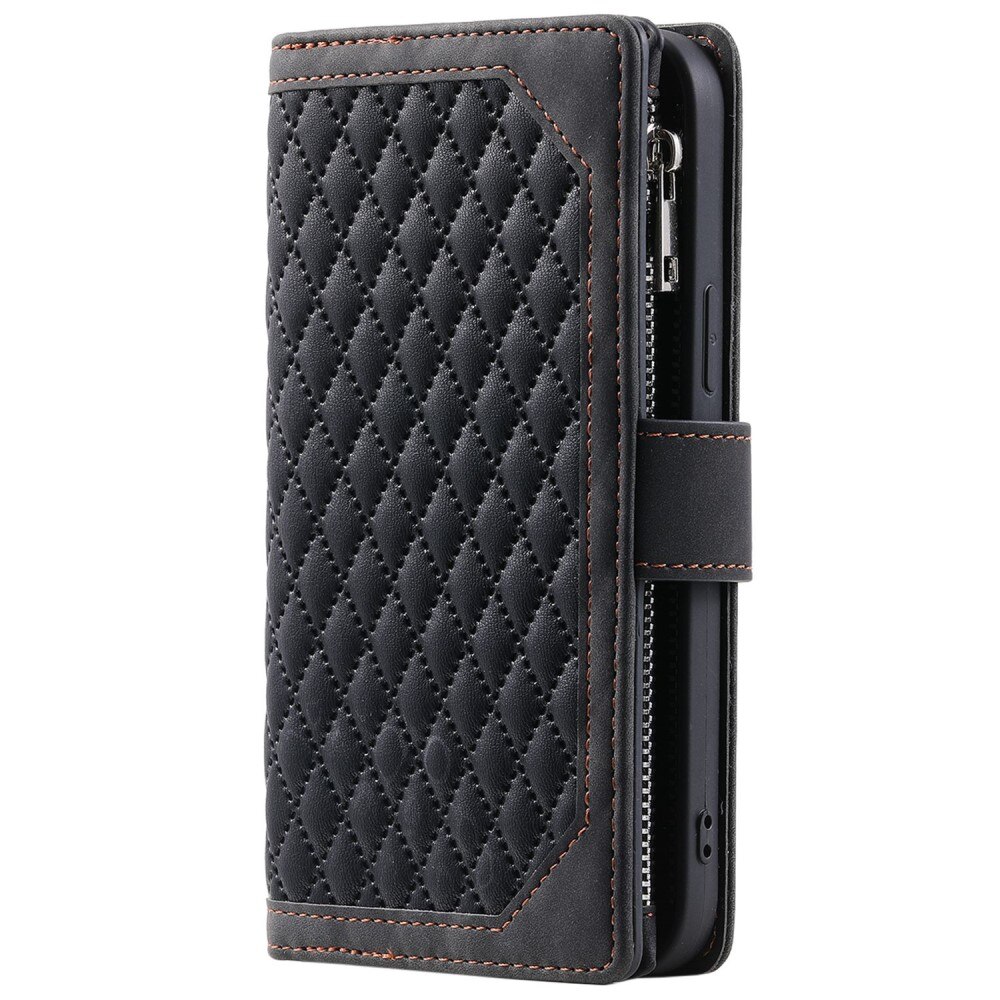 Borsa a portafoglio trapuntata iPhone 14 Pro Max Nero