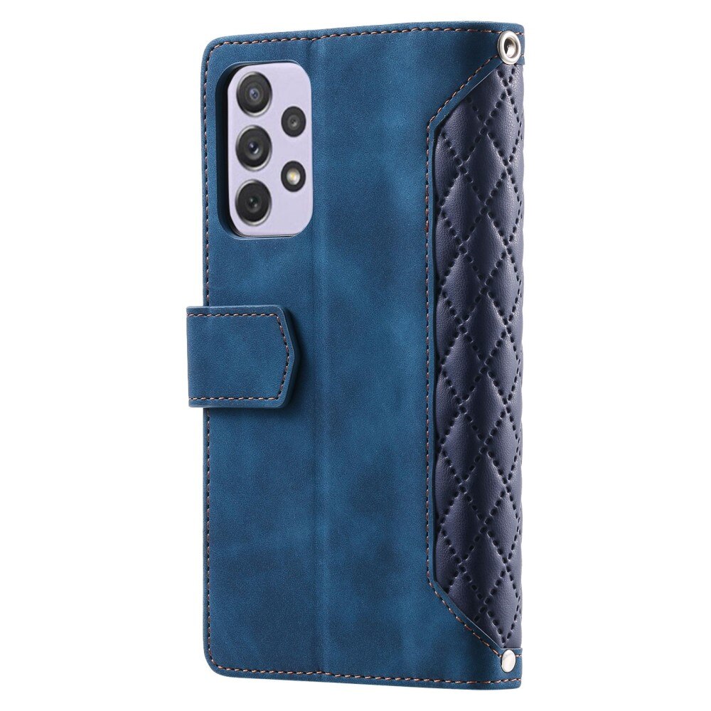 Borsa a portafoglio trapuntata Samsung Galaxy A52 5G Blu