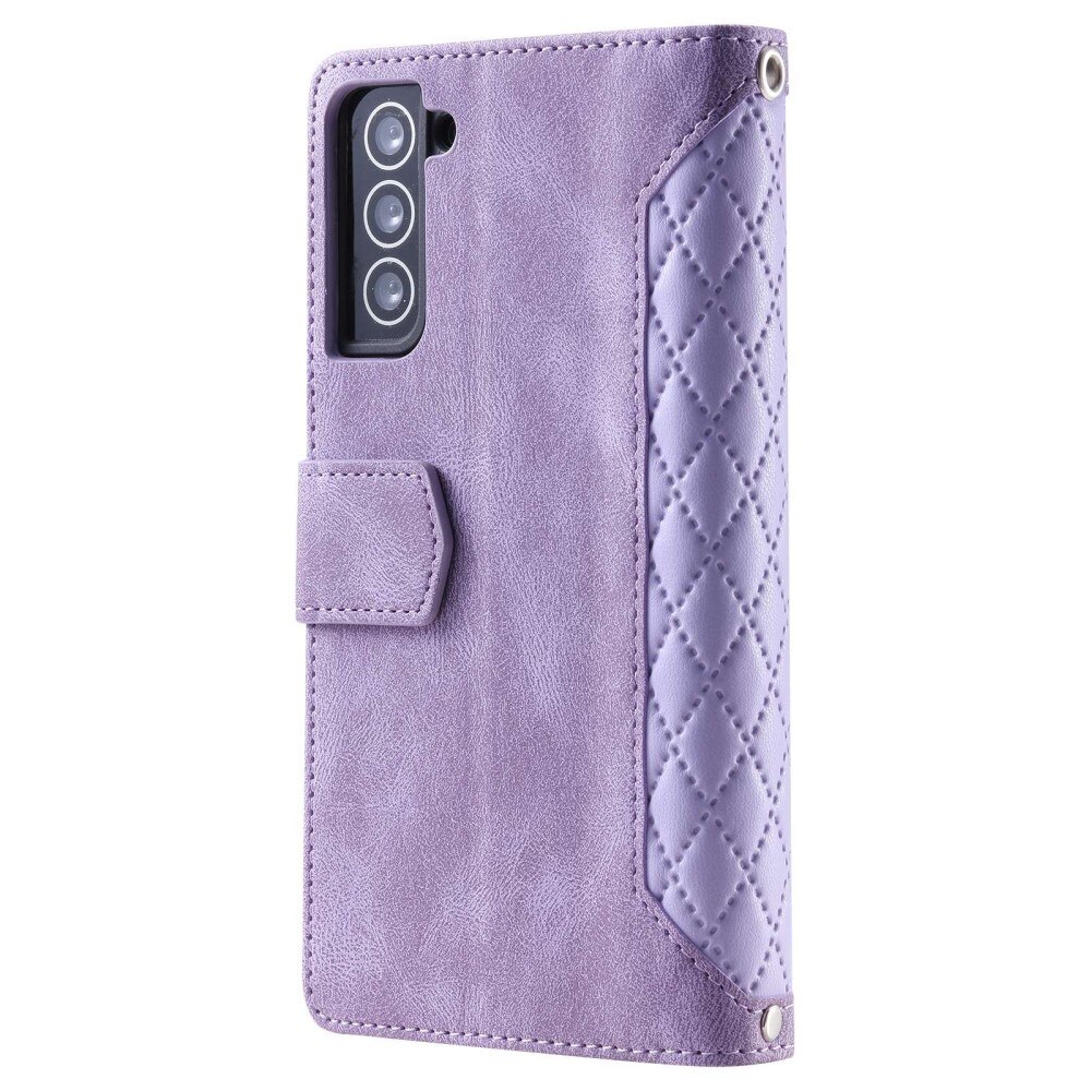 Borsa a portafoglio trapuntata Samsung Galaxy S22 Viola