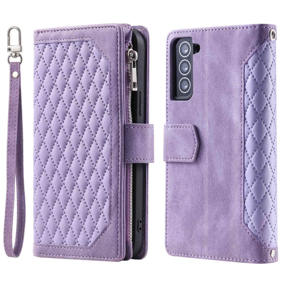 Borsa a portafoglio trapuntata Samsung Galaxy S22 Viola