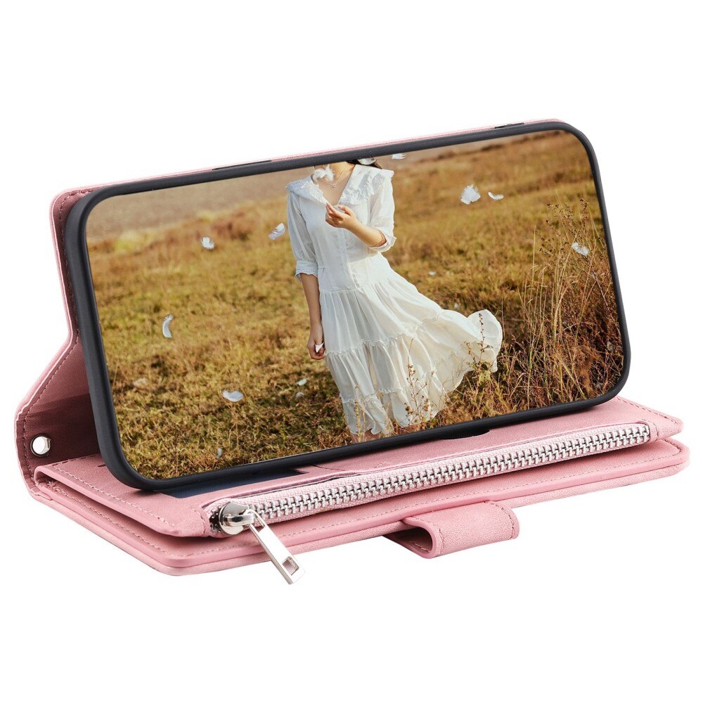 Borsa a portafoglio trapuntata Samsung Galaxy S22 Rosa