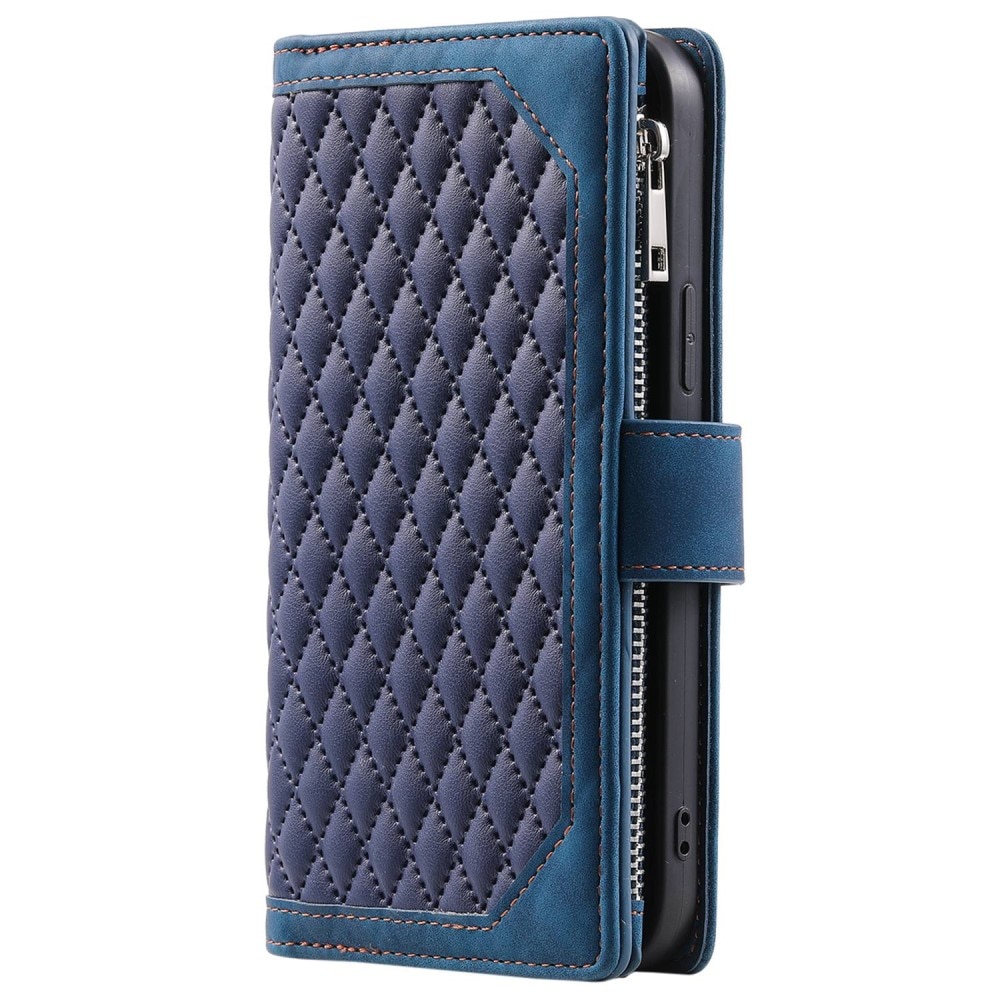 Borsa a portafoglio trapuntata iPhone Xr Blu