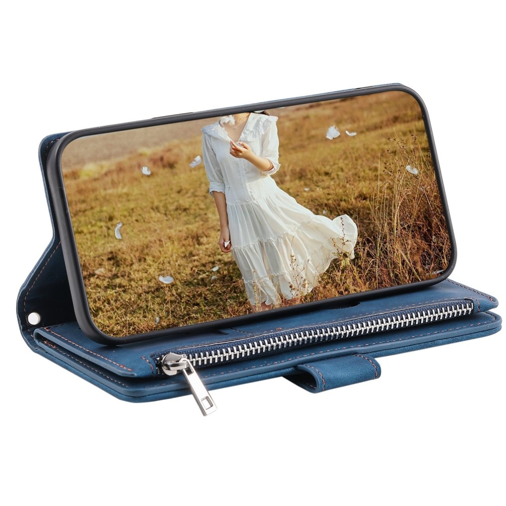 Borsa a portafoglio trapuntata iPhone Xr Blu