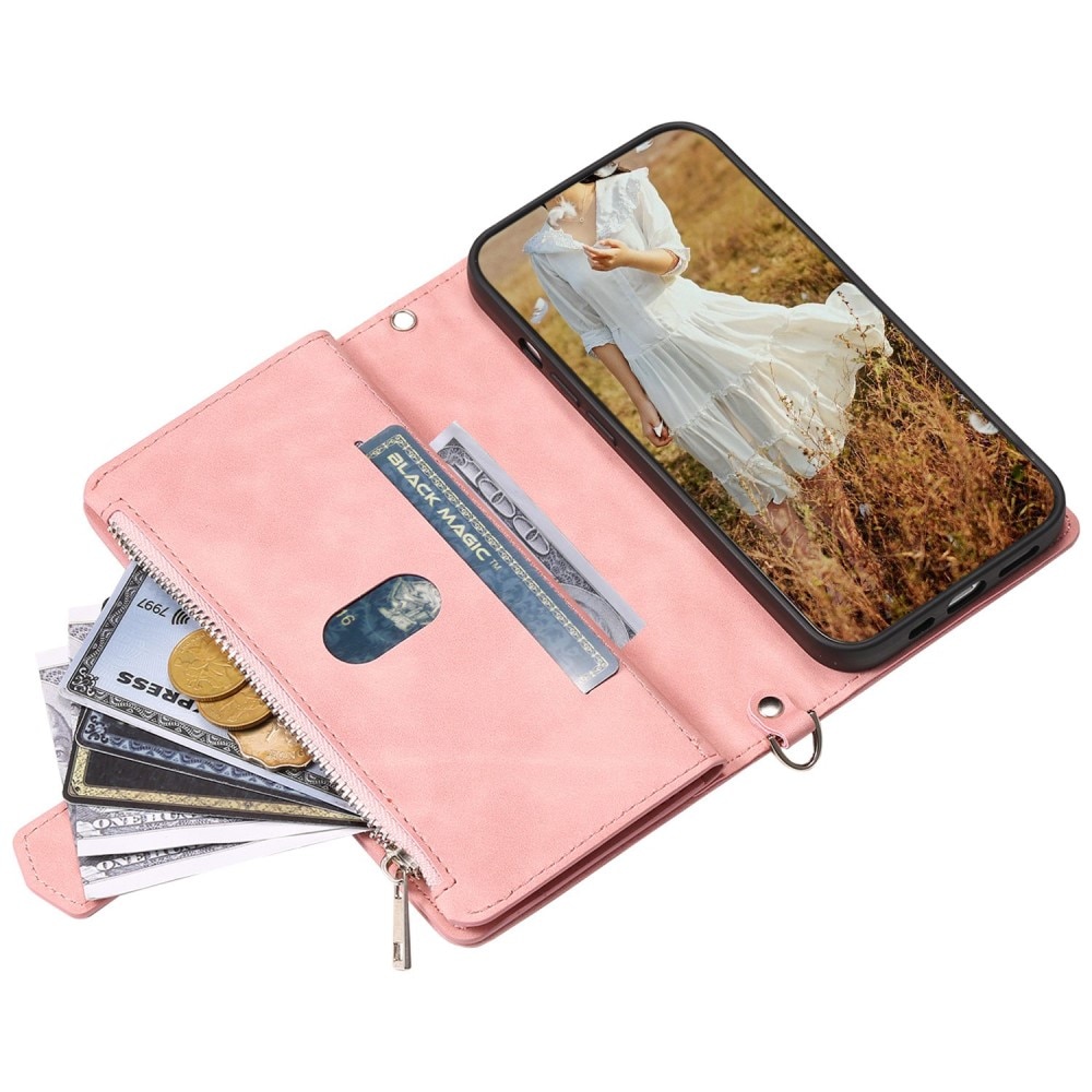Borsa a portafoglio trapuntata iPhone Xr Rosa