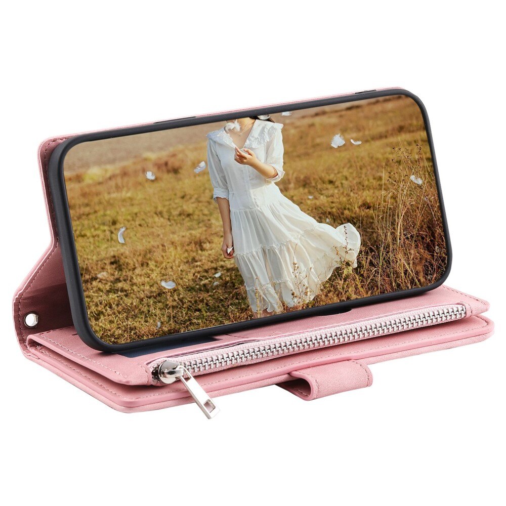 Borsa a portafoglio trapuntata iPhone Xr Rosa