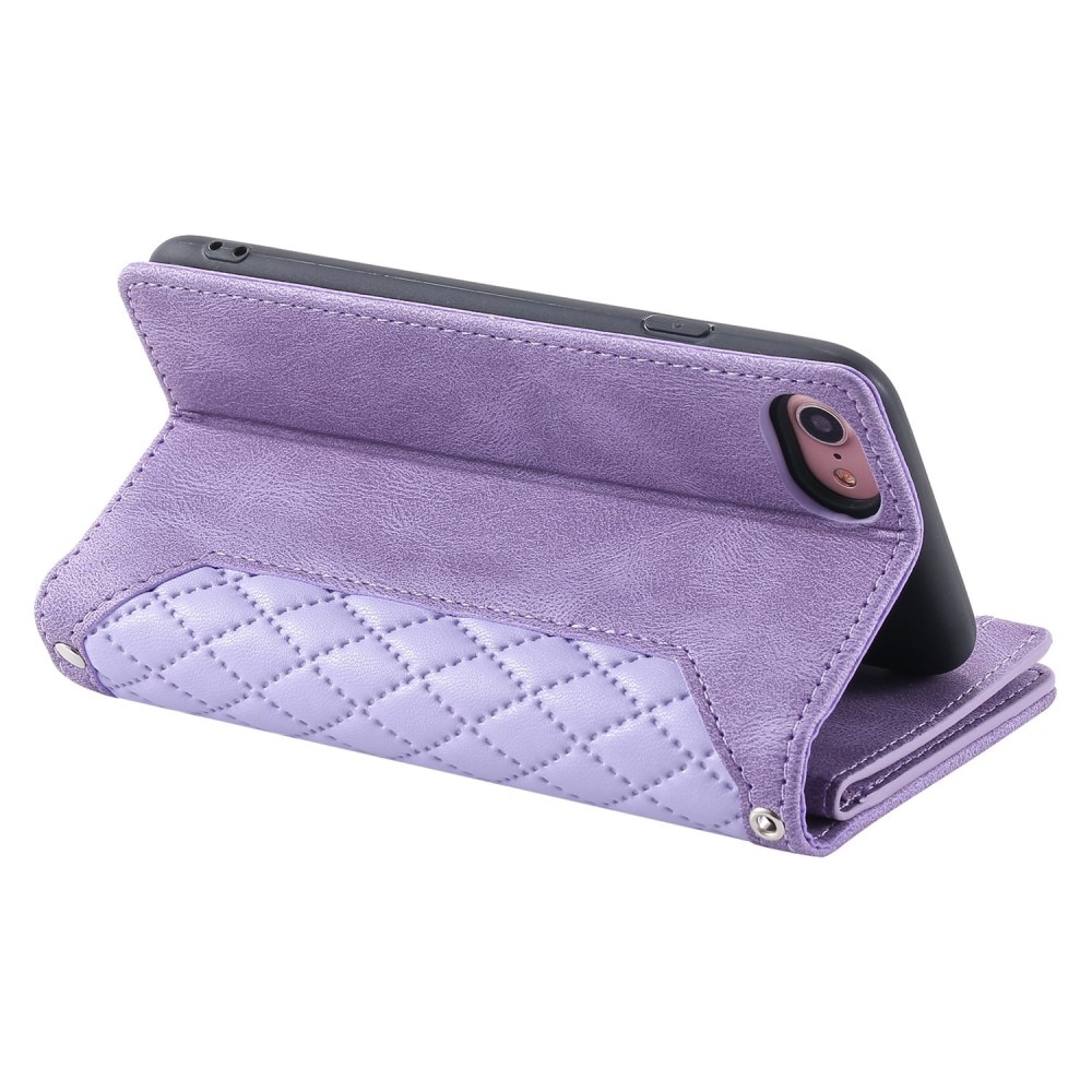 Borsa a portafoglio trapuntata iPhone 7 viola