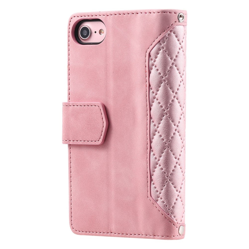 Borsa a portafoglio trapuntata iPhone SE (2020) rosa