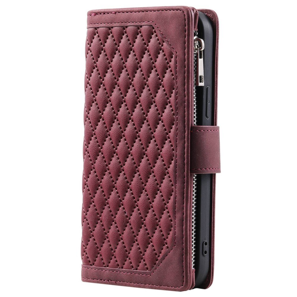 Borsa a portafoglio trapuntata iPhone X/XS Rosso