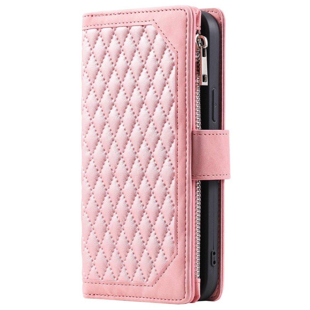 Borsa a portafoglio trapuntata iPhone X/XS Rosa