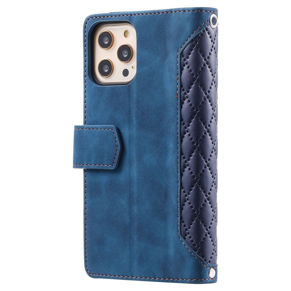 Borsa a portafoglio trapuntata iPhone 11 Pro Blu
