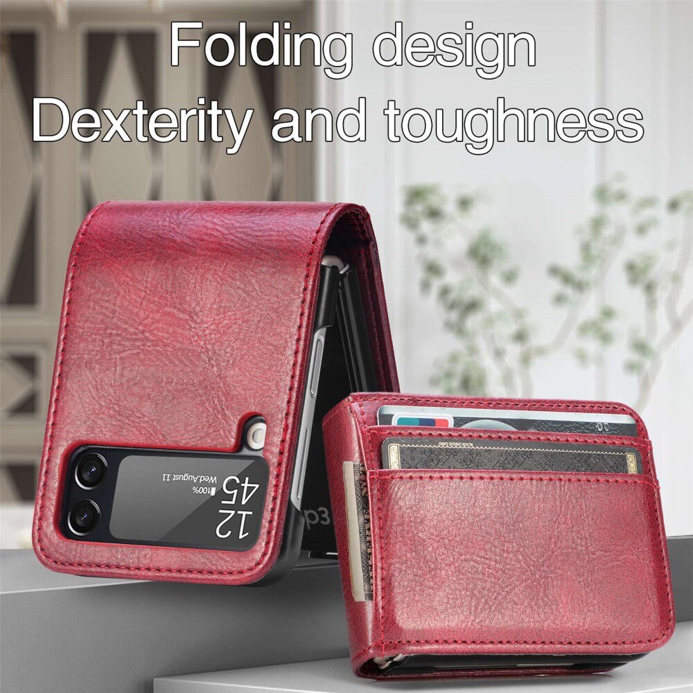 Cover portafoglio Samsung Galaxy Z Flip 4 Rosso