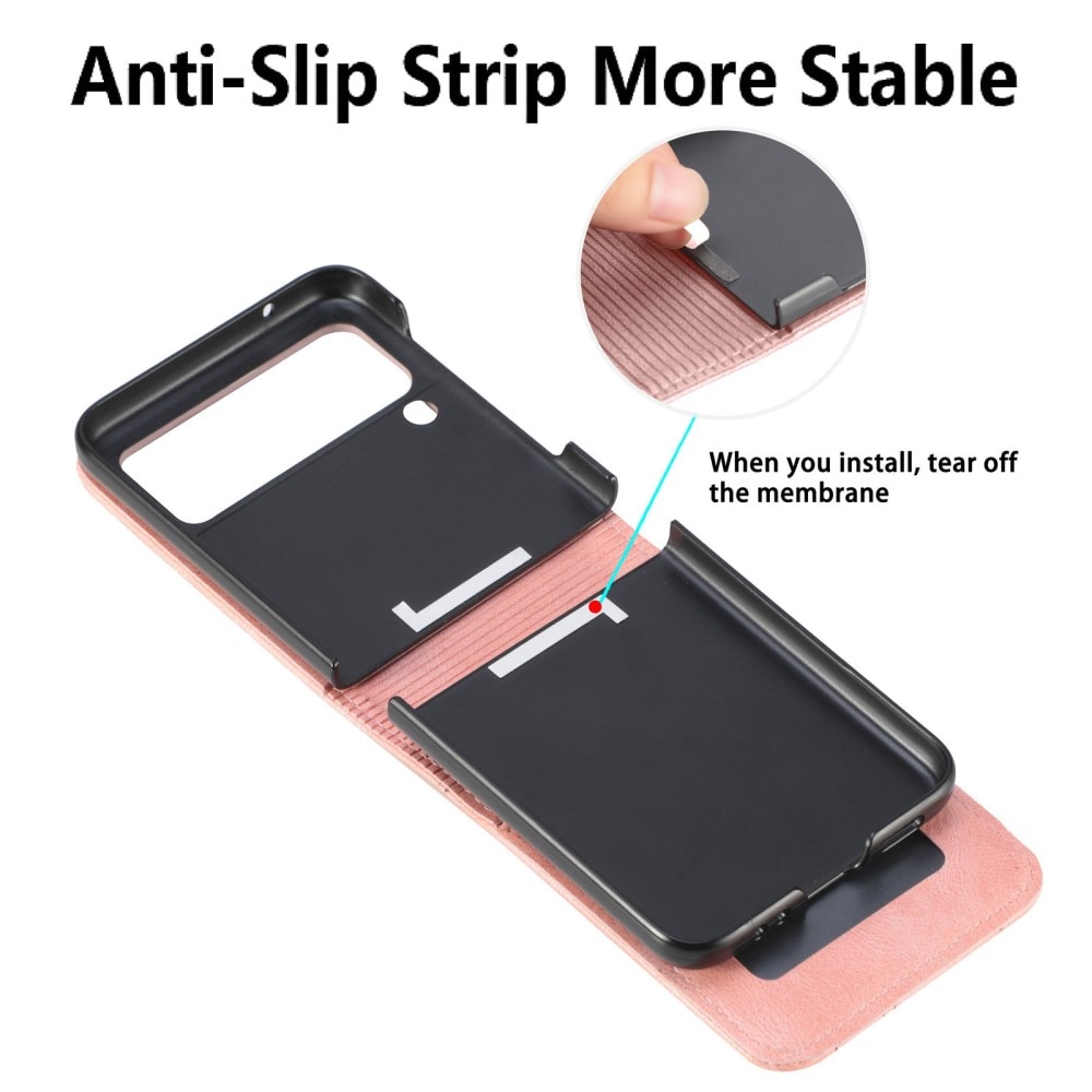 Cover portafoglio Samsung Galaxy Z Flip 4 Rosa