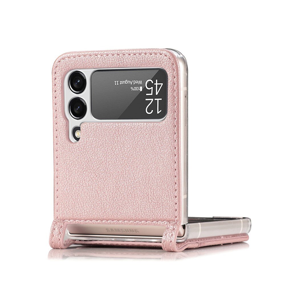 Cover portafoglio Slim Card Wallet Samsung Galaxy Z Flip 4 Rosa