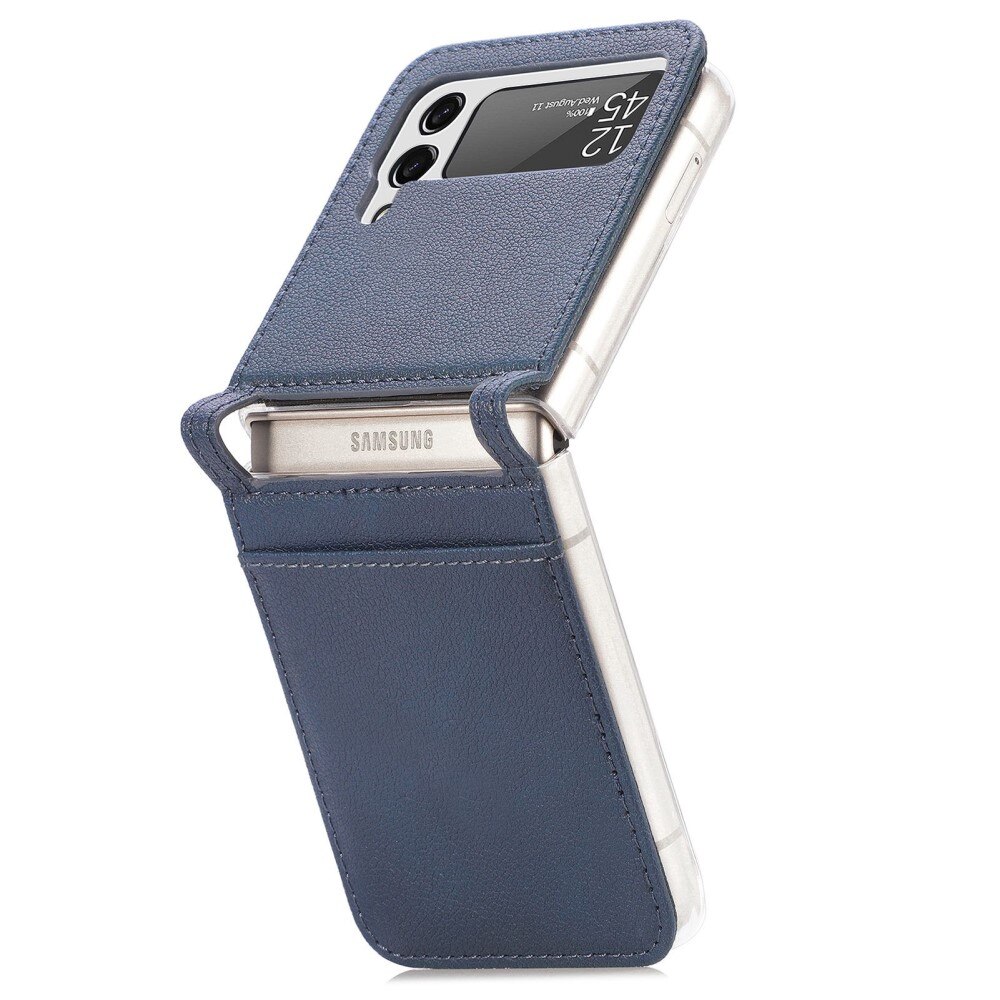 Cover portafoglio Slim Card Wallet Samsung Galaxy Z Flip 4 Blu