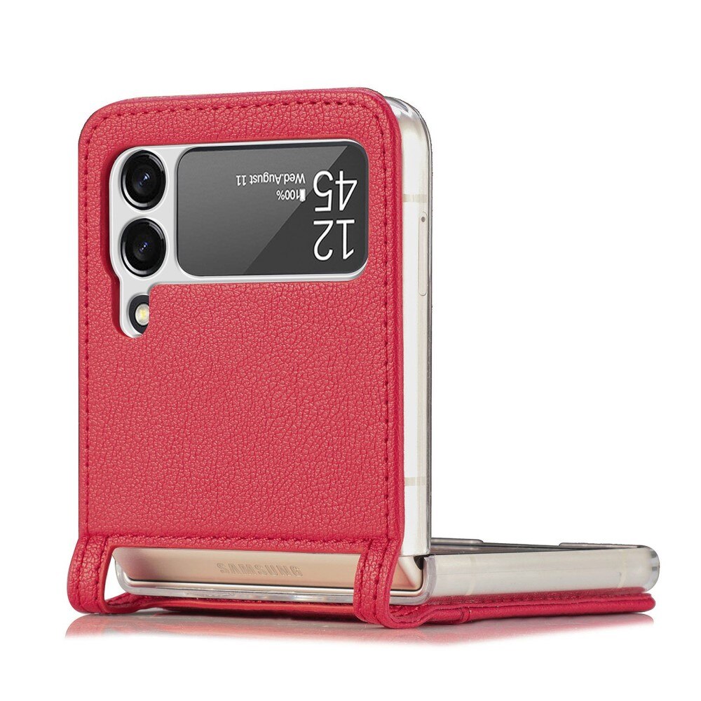 Cover portafoglio Slim Card Wallet Samsung Galaxy Z Flip 4 Rosso