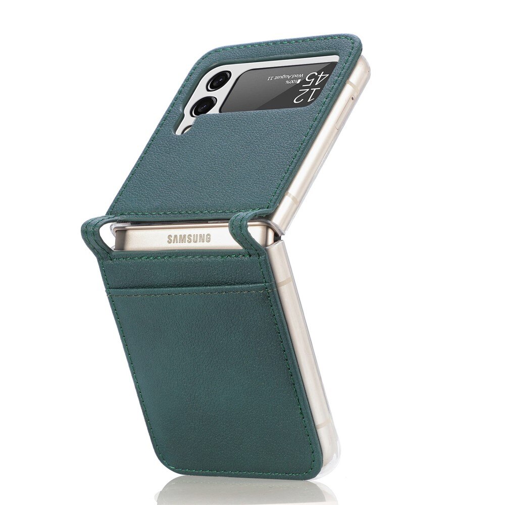 Cover portafoglio Slim Card Wallet Samsung Galaxy Z Flip 4 Verde