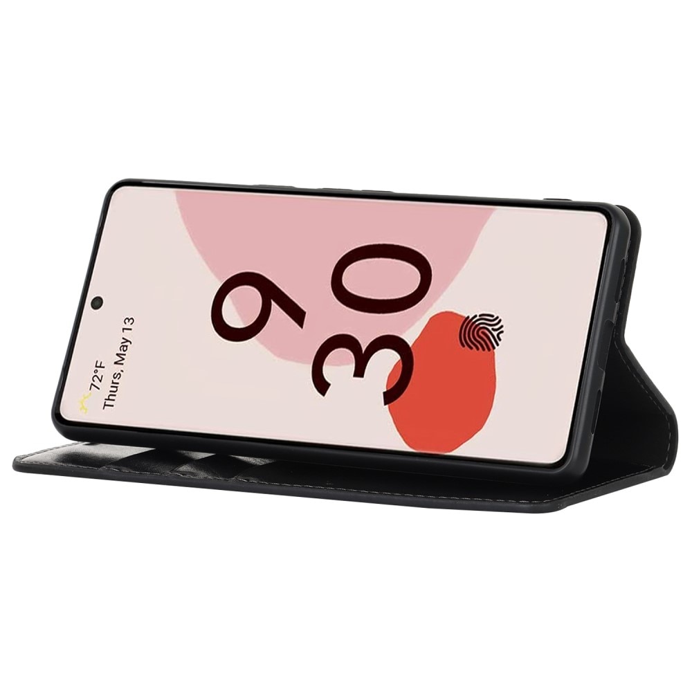 Cover Portafoglio in vera pelle Google Pixel 7 Nero