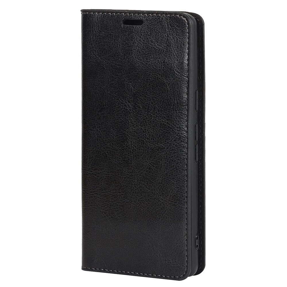 Cover Portafoglio in vera pelle Google Pixel 7 Nero