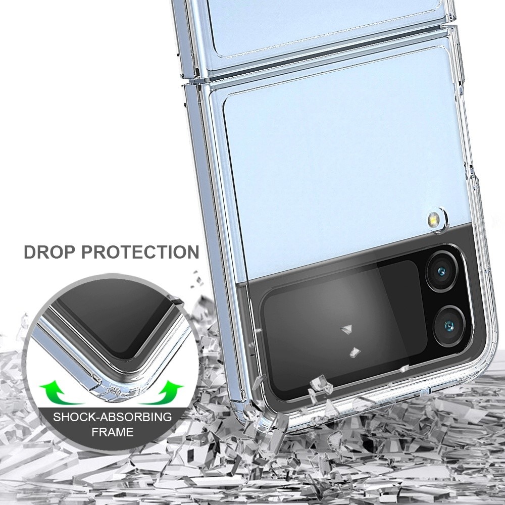 Cover ibride per Samsung Galaxy Z Flip 4 Trasparente