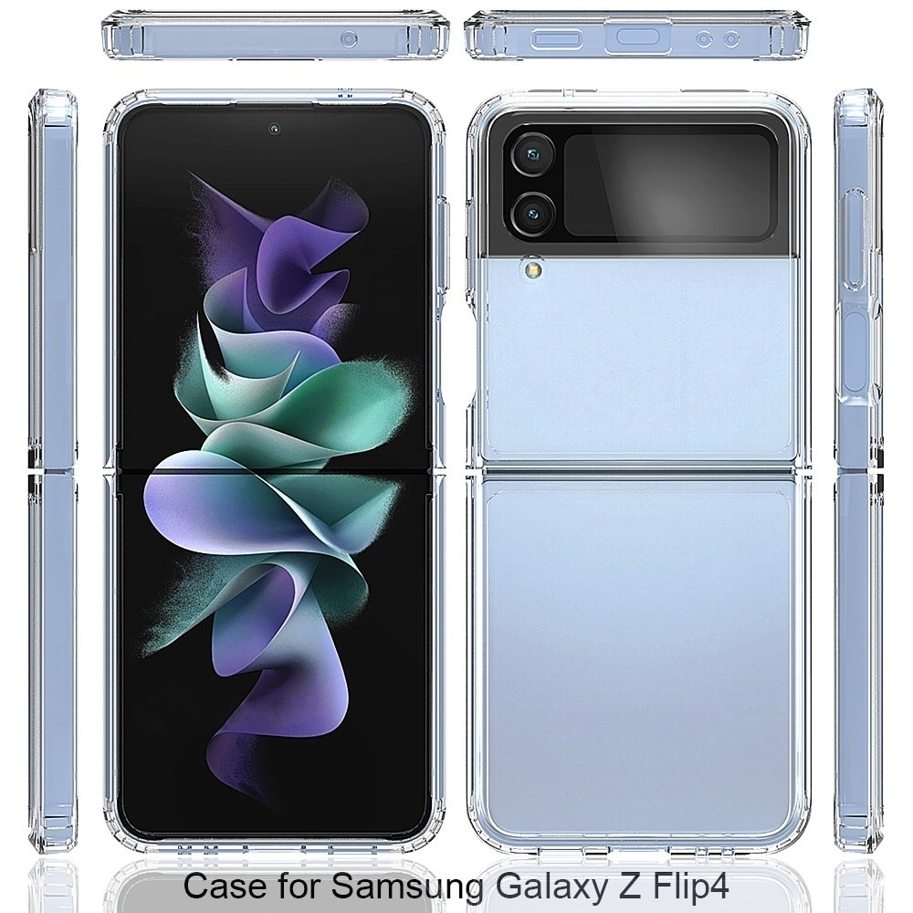 Cover ibride per Samsung Galaxy Z Flip 4 Trasparente