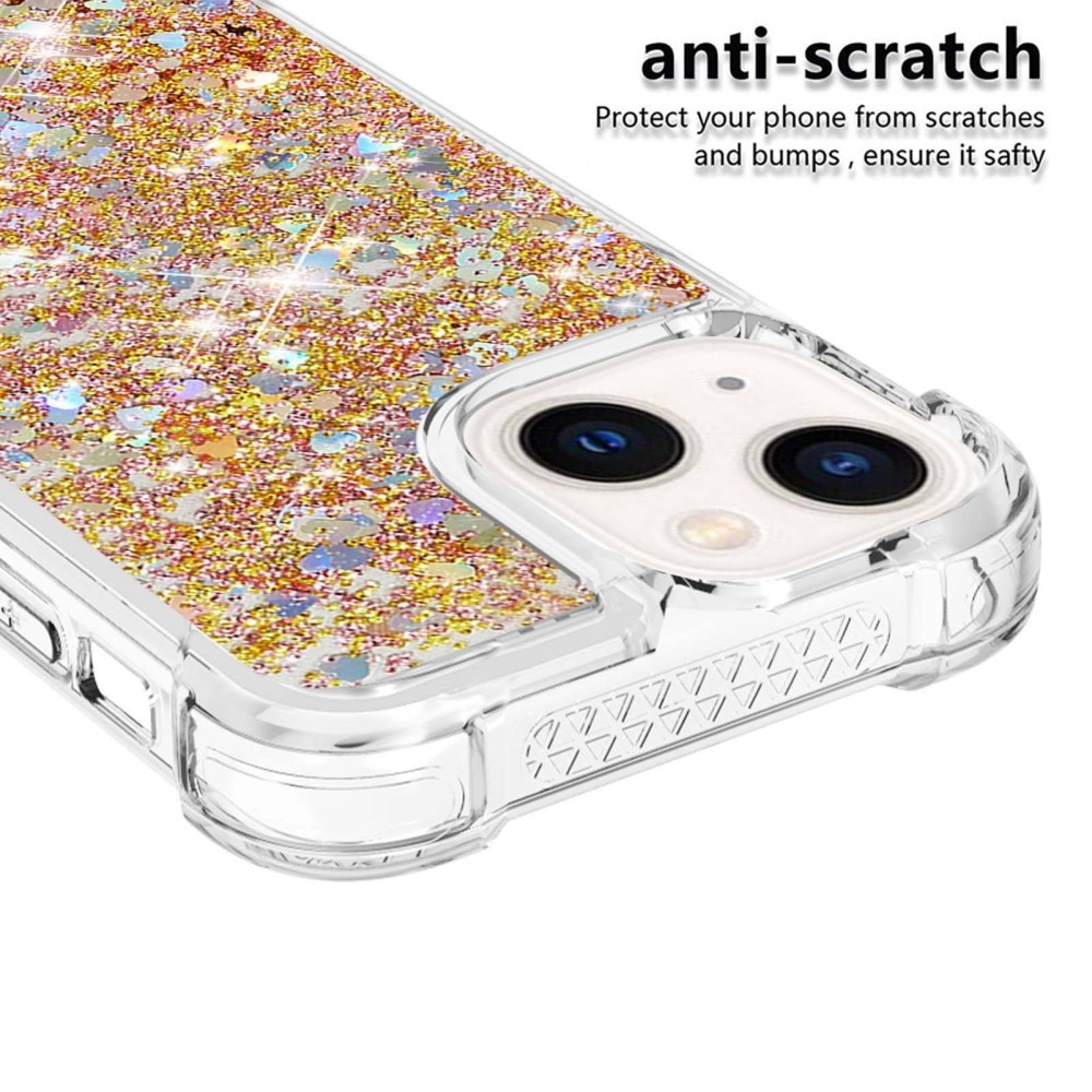 Cover Glitter Powder TPU iPhone 14 Oro