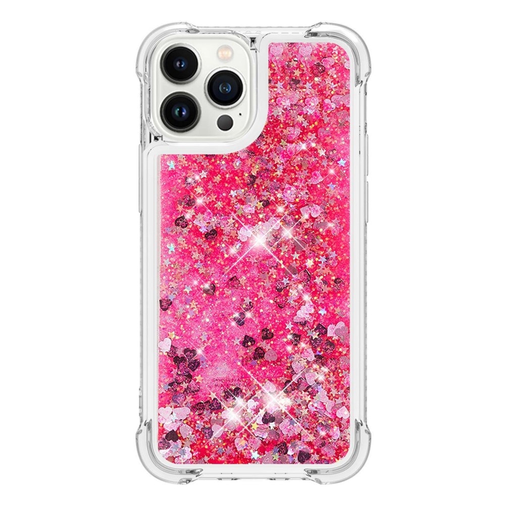 Cover Glitter Powder TPU iPhone 14 Pro Rosa