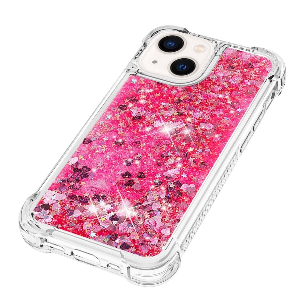 Cover Glitter Powder TPU iPhone 14 Plus Rosa