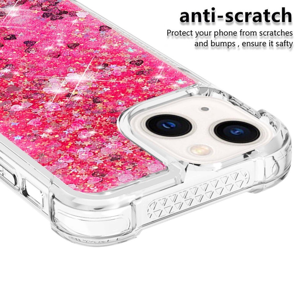 Cover Glitter Powder TPU iPhone 14 Plus Rosa