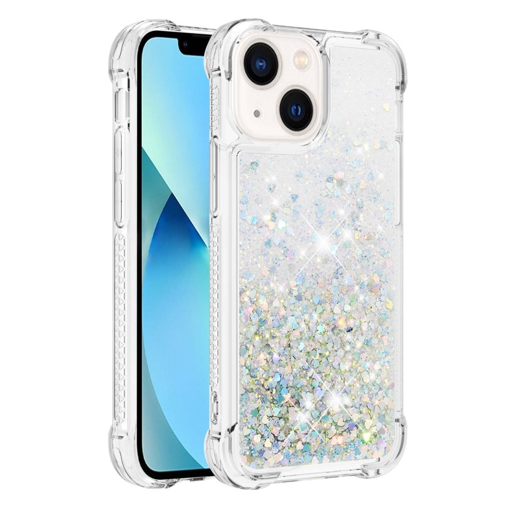 Cover Glitter Powder TPU iPhone 14 Plus D'argento
