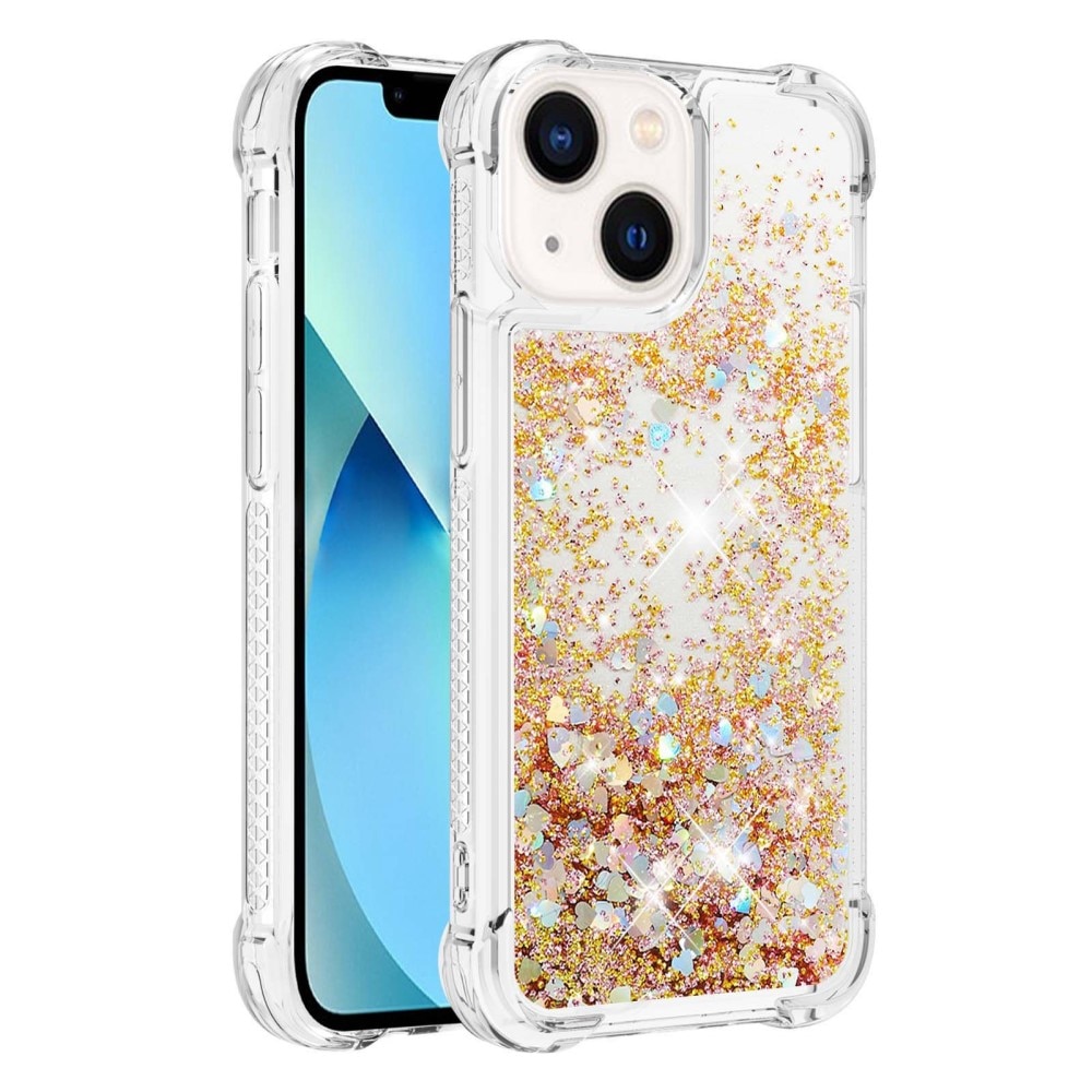 Cover Glitter Powder TPU iPhone 14 Plus Oro