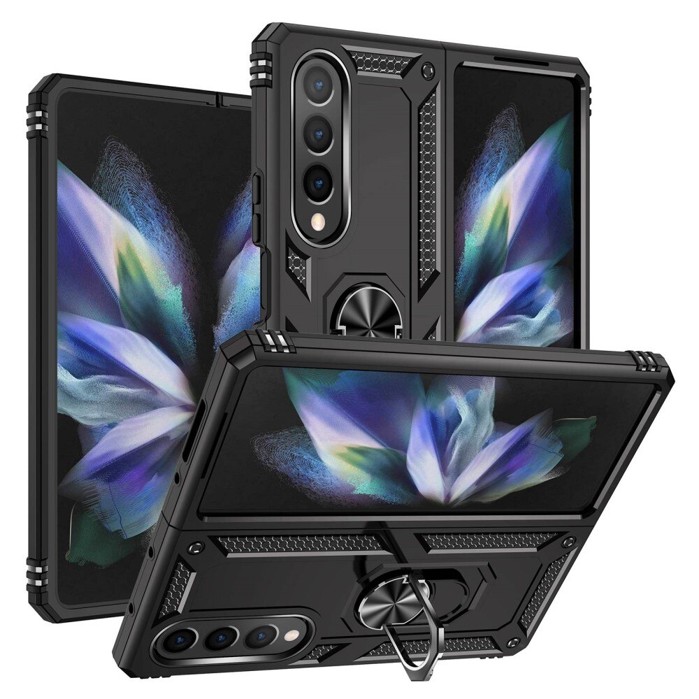 Cover ibride con anello Samsung Galaxy Z Fold 4 Nero