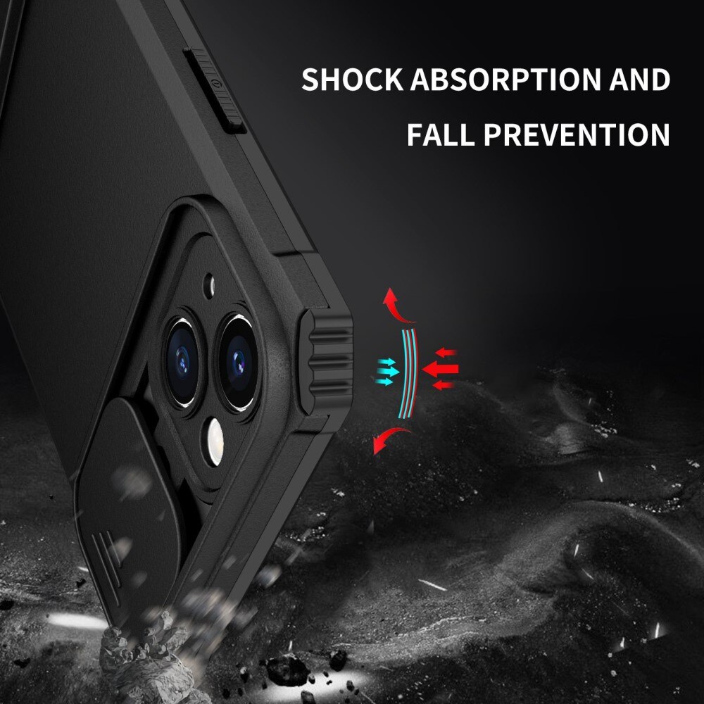 Cover Kickstand con Protezione fotocamera iPhone 14 Plus Nero