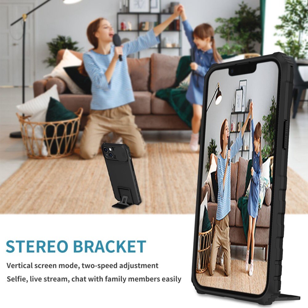 Cover Kickstand con Protezione fotocamera Apple iPhone 14 Plus Nero