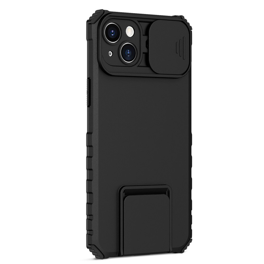 Cover Kickstand con Protezione fotocamera iPhone 14 Plus Nero